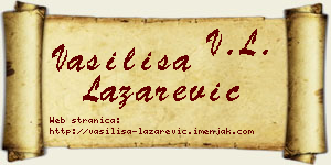 Vasilisa Lazarević vizit kartica